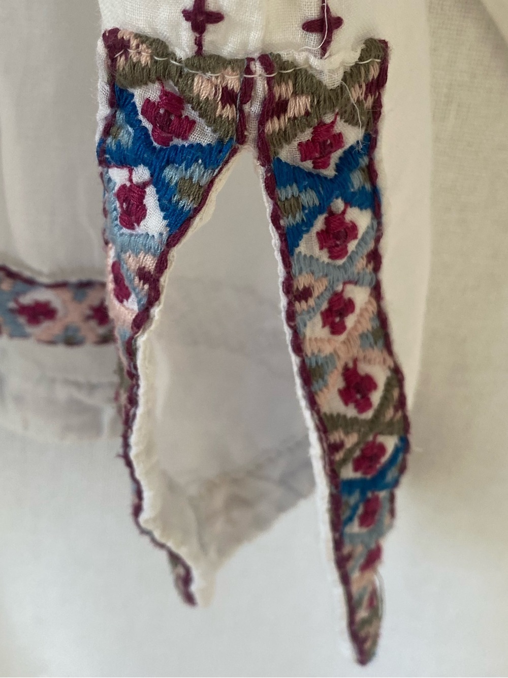 NWOT Johnny Was white Allegra peasant blouse colorful floral embroidery size L - Picture 8 of 16